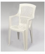 Универсална стифиращ стол от пластмаса за външно използване